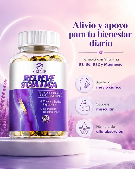 Relieve Sciatica – Apoyo Nutricional para el Nervio Ciático