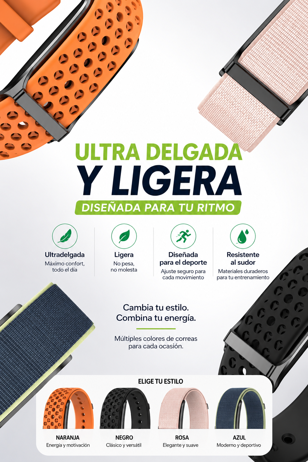 Smart Band H59 – Monitor Inteligente de Salud y Actividad